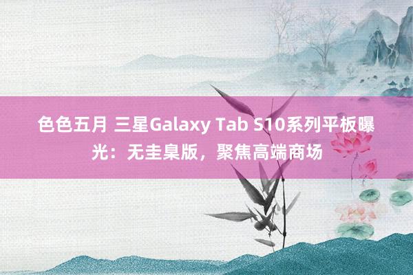 色色五月 三星Galaxy Tab S10系列平板曝光：无圭臬版，聚焦高端商场