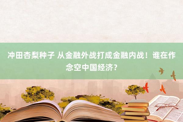 冲田杏梨种子 从金融外战打成金融内战！谁在作念空中国经济？