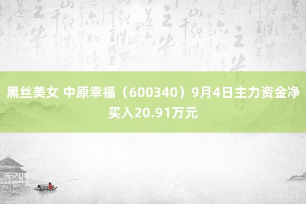 黑丝美女 中原幸福（600340）9月4日主力资金净买入20.91万元