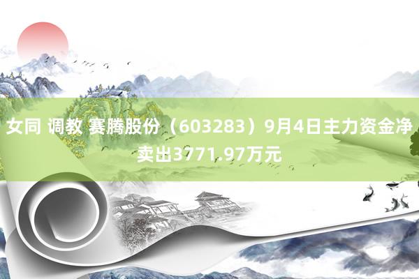 女同 调教 赛腾股份（603283）9月4日主力资金净卖出3771.97万元