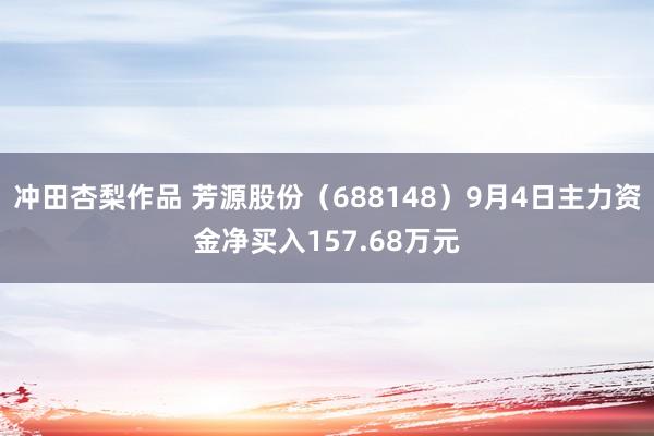 冲田杏梨作品 芳源股份（688148）9月4日主力资金净买入157.68万元