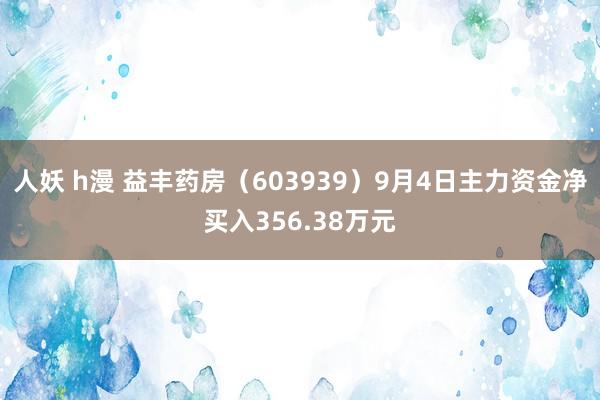 人妖 h漫 益丰药房（603939）9月4日主力资金净买入356.38万元