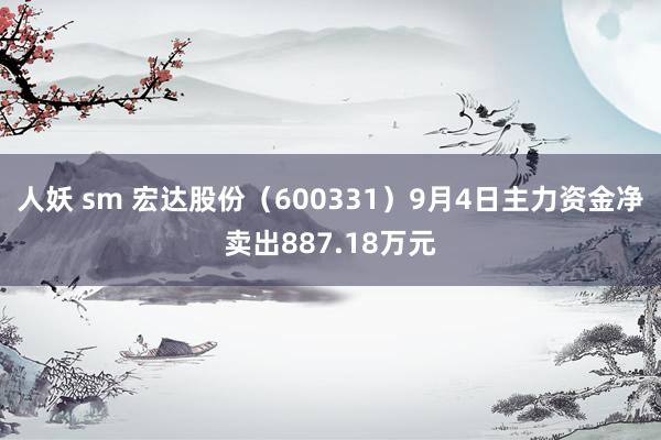 人妖 sm 宏达股份（600331）9月4日主力资金净卖出887.18万元